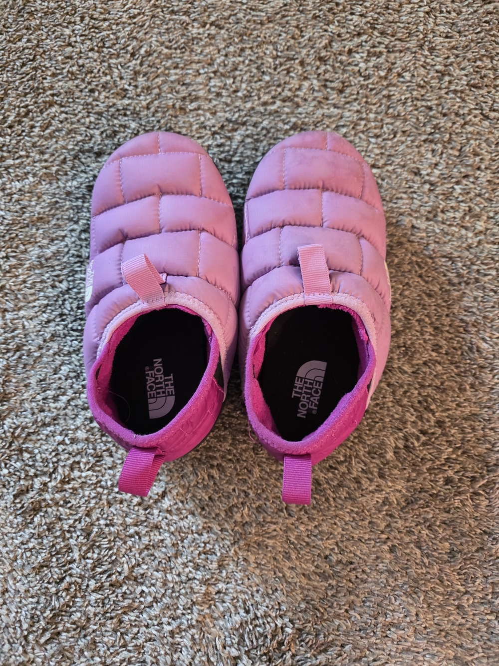 The North Face Kids' Pink Insulated Slippers